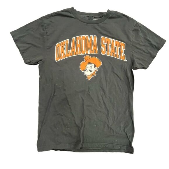 Y2K Oklahoma State University Black T-Shirt Sz Medium - Picture 1 of 4